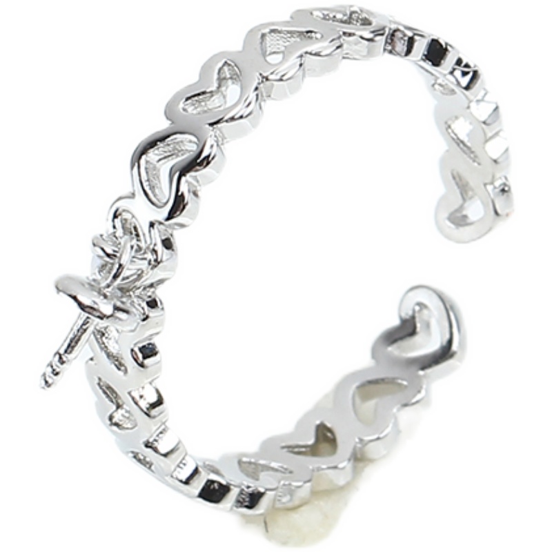 Ring Blank Adjustable - JZ075 Koper verguld holle liefde ring