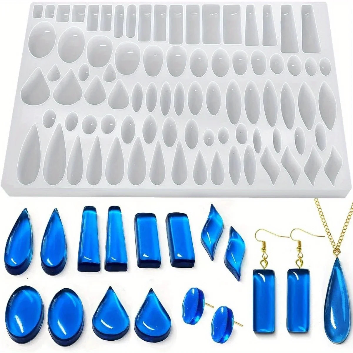 Jewelry Making Mold - Stud Oorbellen siliconen mal met 41