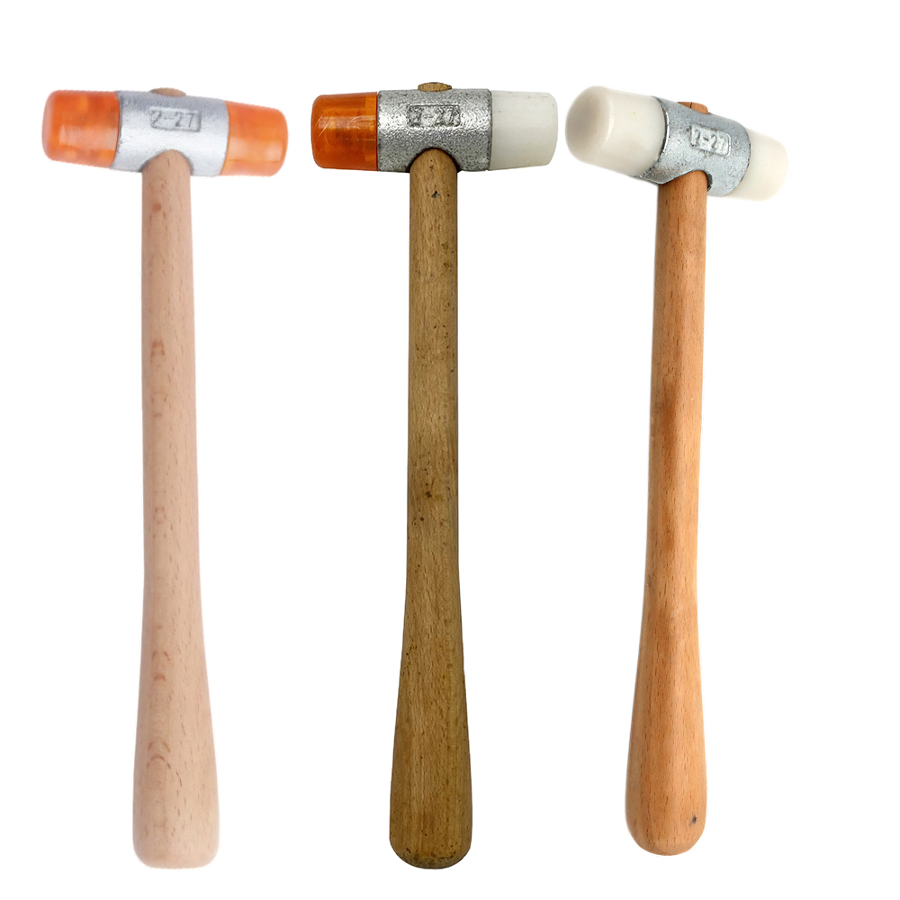 Jewelry Making Hammer - Dubbelzijdige nylon hamerhamer met houten handvat