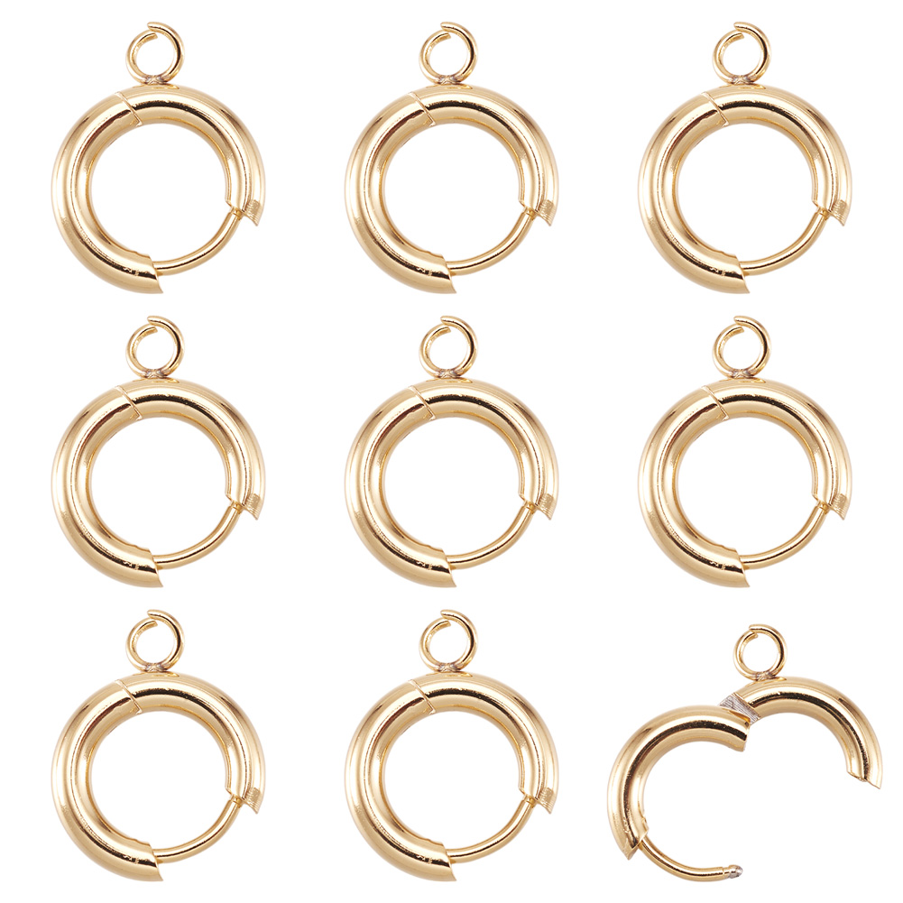Jewelry Making Name - 10 stuks 201 roestvrijstalen huggie oorhaakjes