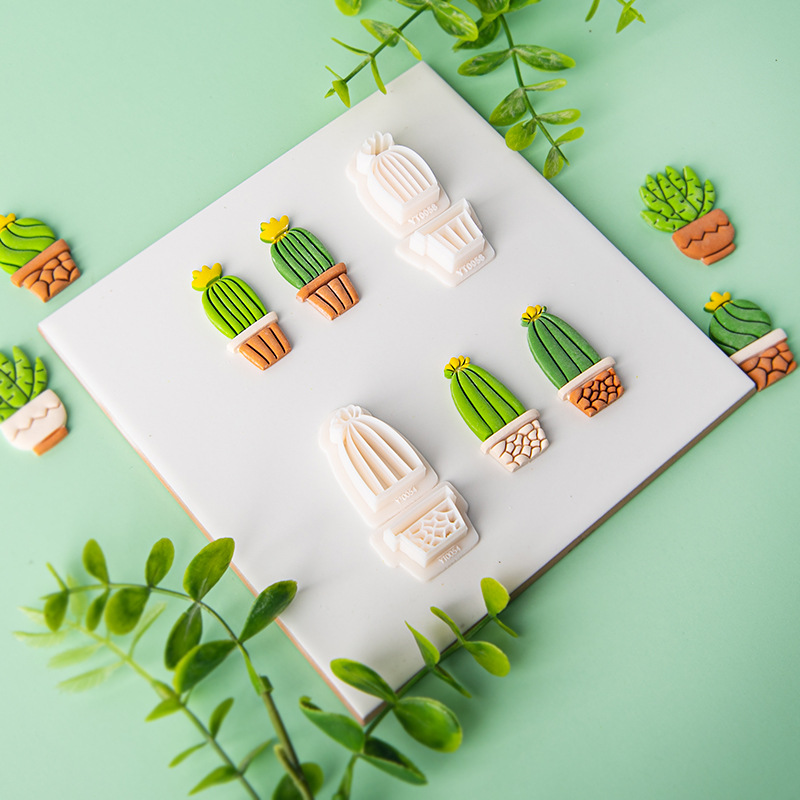 Jewelry Making Mold - Cactus zachte aardewerk polymeerklei mallen klei