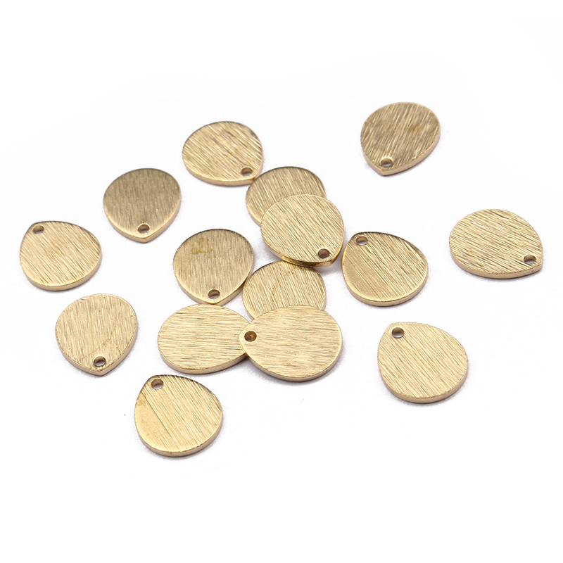 Jewelry Making Hammer - 40 Stuks Ruwe Messing Gehamerd Getextureerde