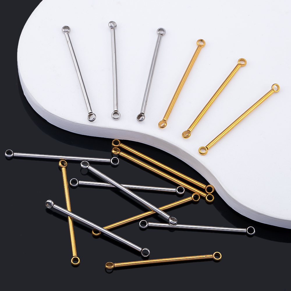 Jewelry Making Rivets - 10-delige roestvrijstalen dubbele ring drijfstangen voor