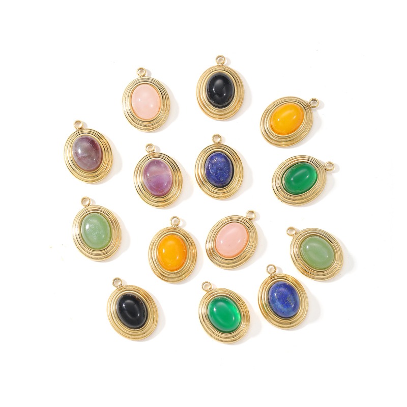 Jewelry Making Michaels - 6 stuks eenvoudige luxe natuursteen ovale