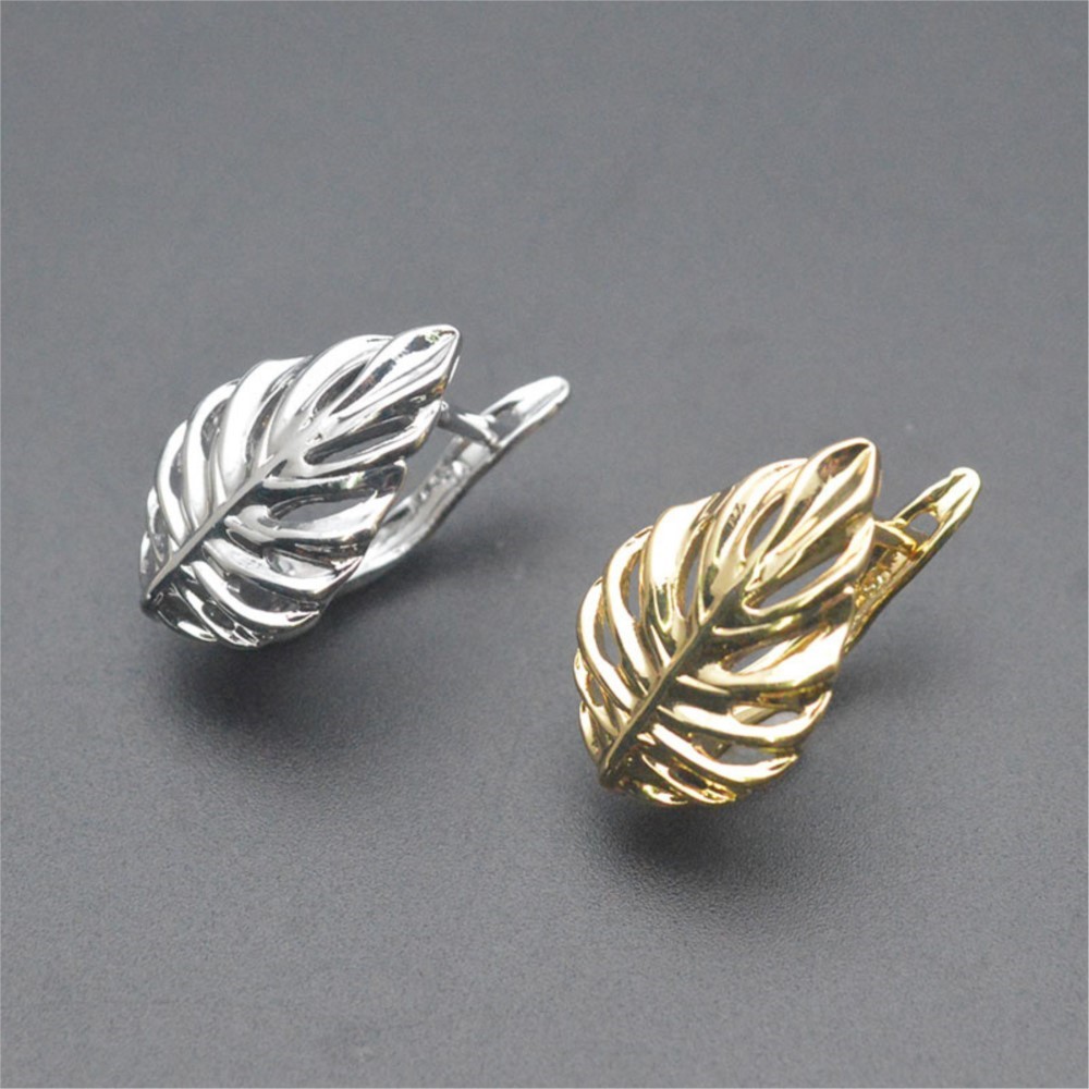 Jewelry Making Gold - 1/2 Stuks 18K Verguld Messing Bladvormige