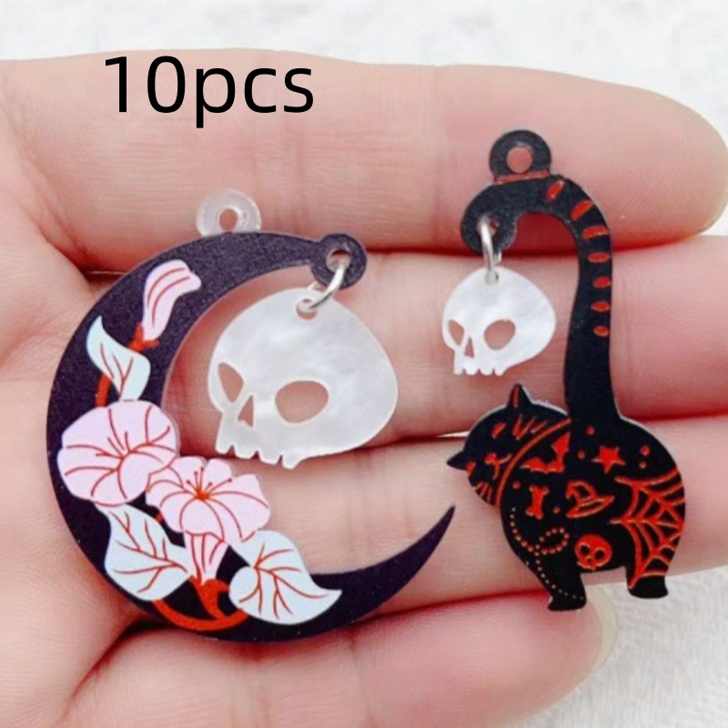 10 stuks Halloween acryl geest - Jewelry Making Diy recensie en prijs