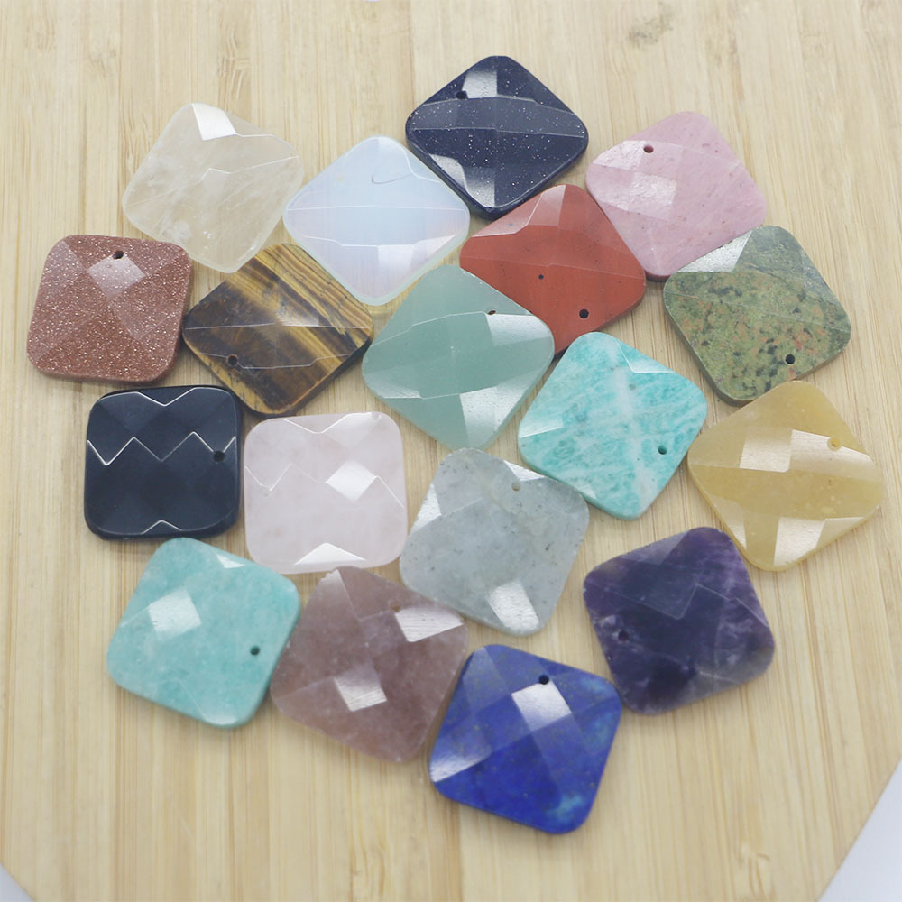 6 stuks 25mm vierkante steensn - Jewelry Making Michaels recensie en prijs