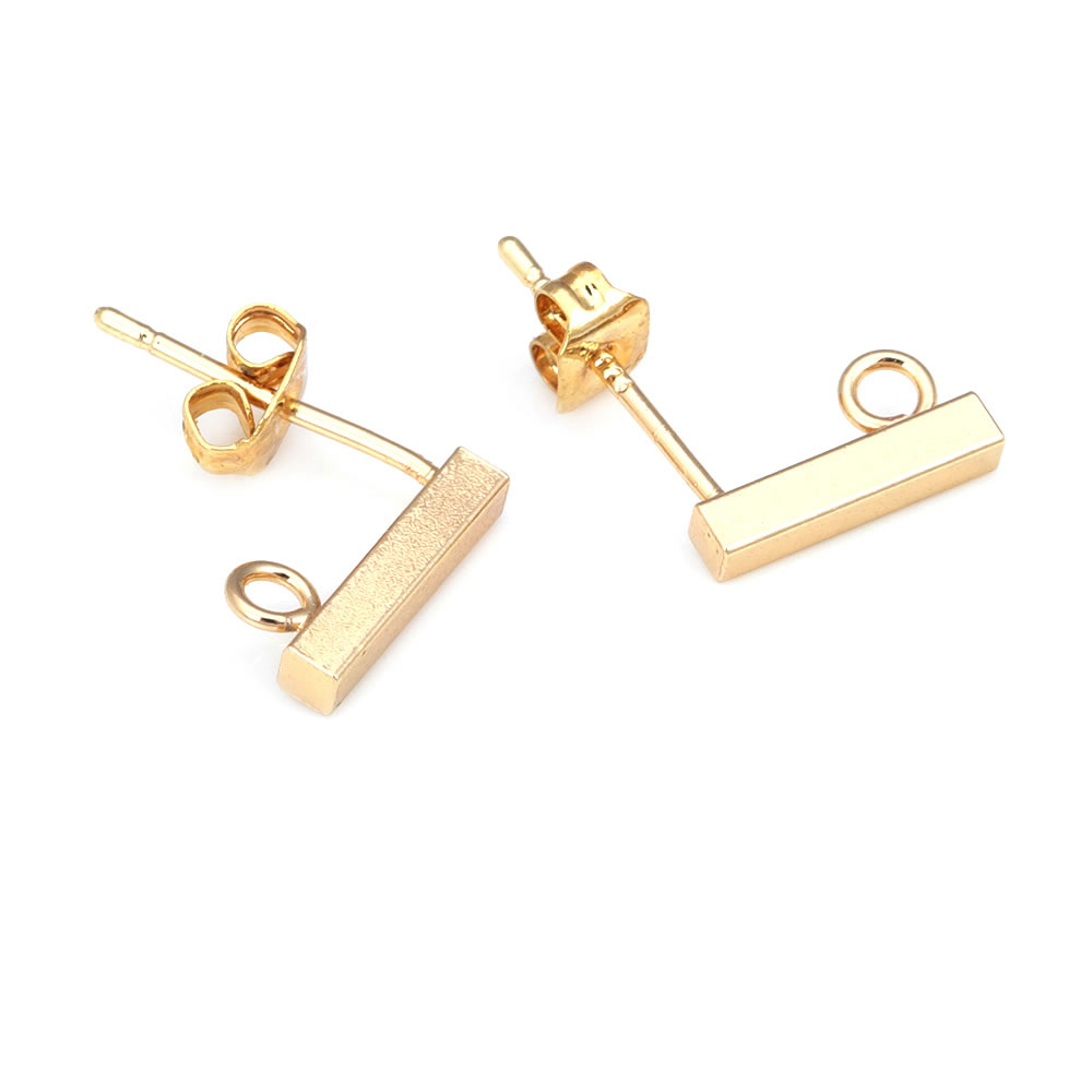 18K goudkleurig messing rechth - Jewelry Making Earring Supplies recensie en prijs