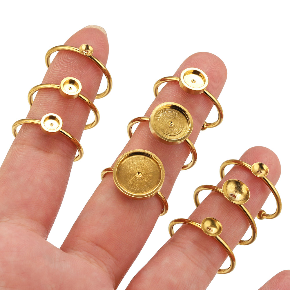 10 stuks roestvrijstalen ronde - Ring Blank Adjustable recensie en prijs