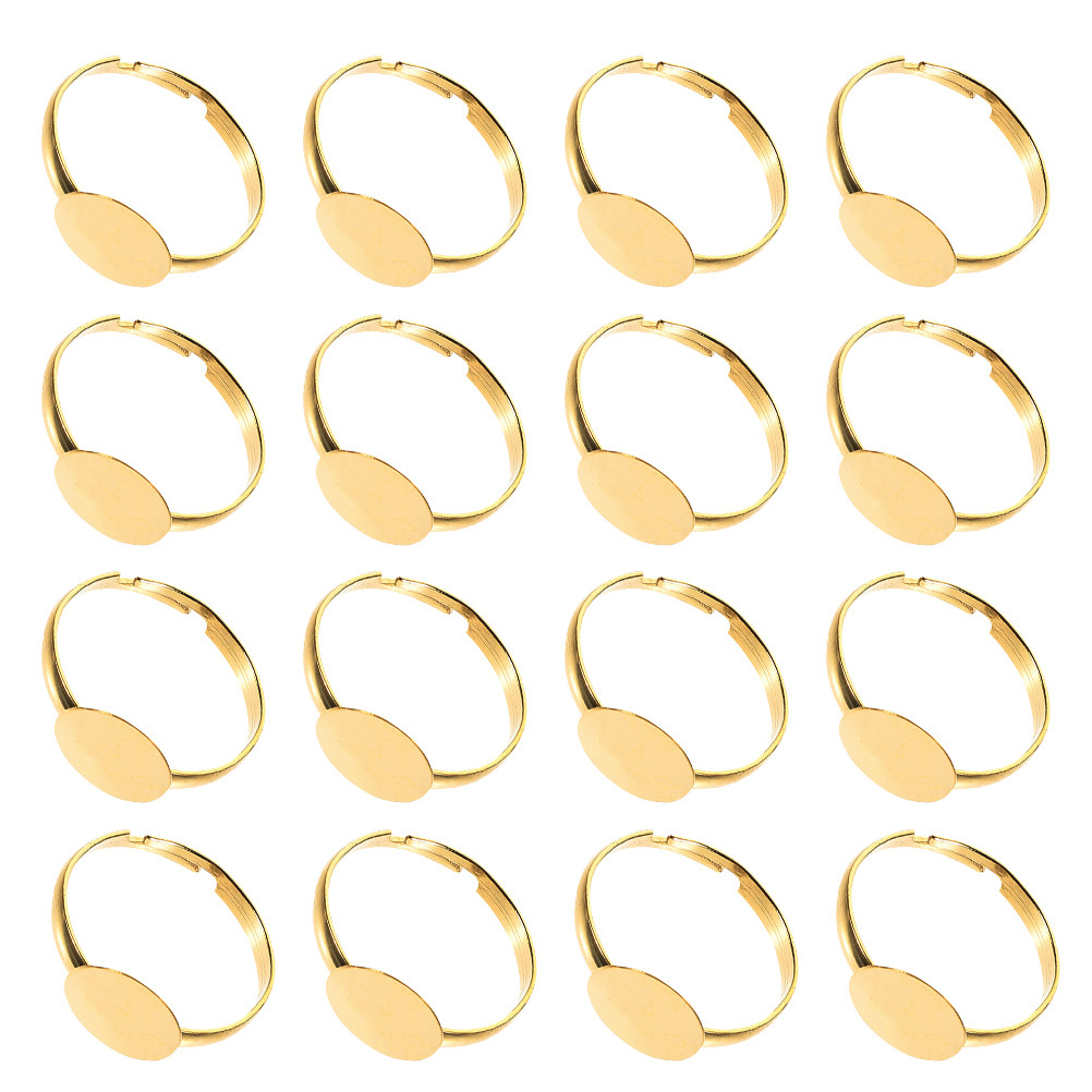 50 stuks, 10 mm, platte ringon - Ring Blank Adjustable recensie en prijs