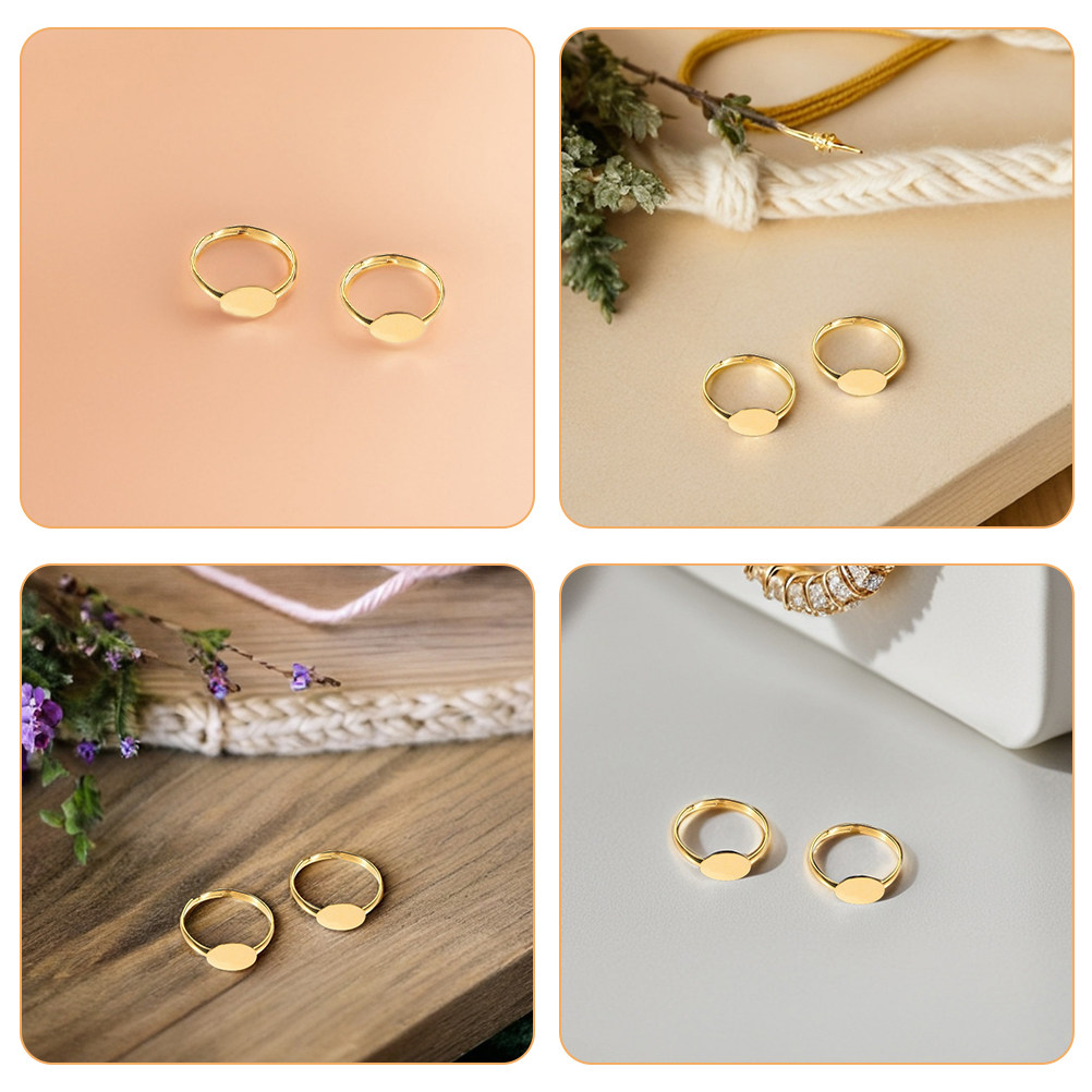 50 stuks, 10 mm, platte ringon - Ring Blank Adjustable recensie en prijs