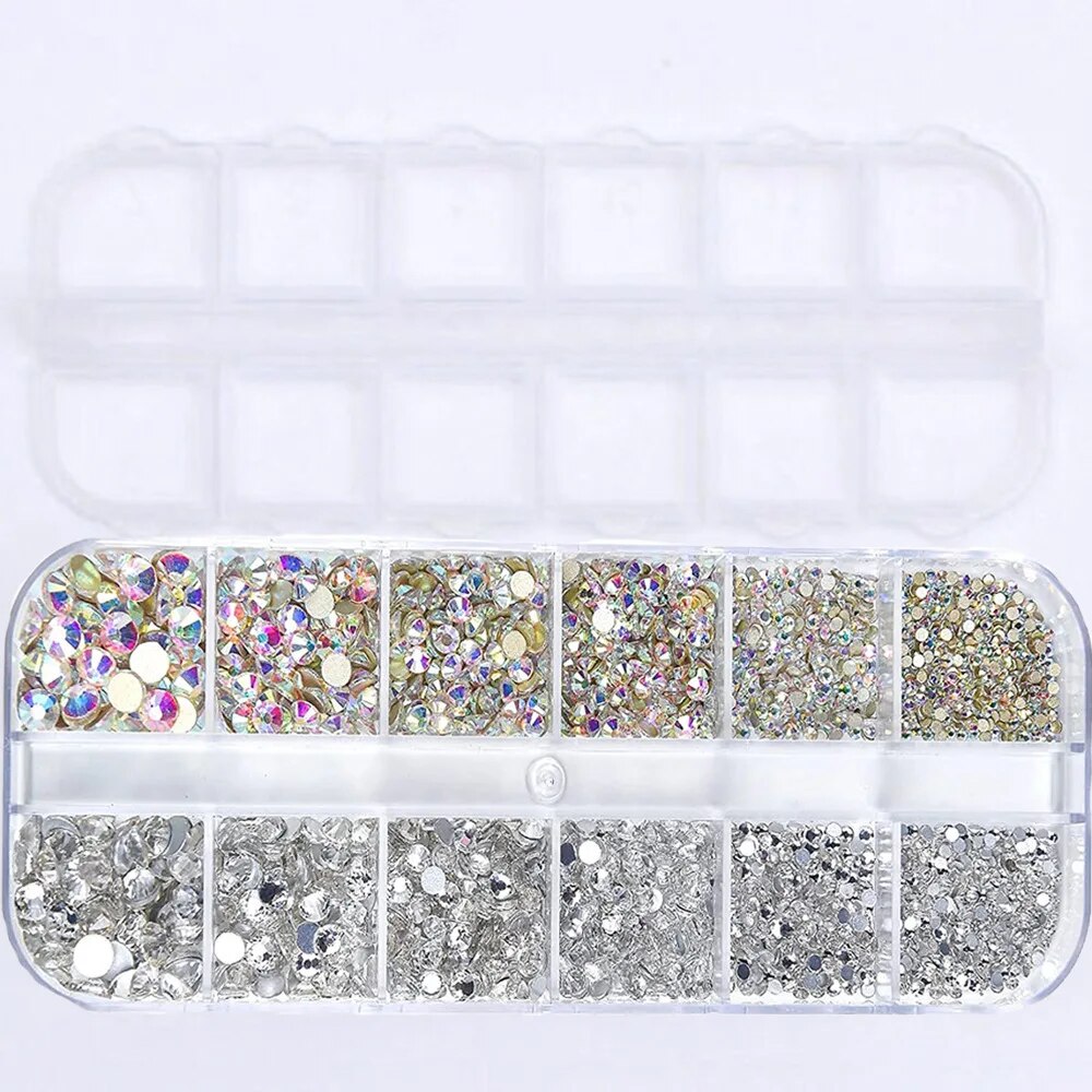 Nail Art Strass 12Grids Box Na - Crystal Bead Mix recensie en prijs