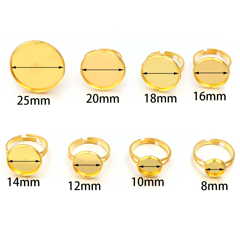 10 stks/partij Verstelbare Bla - Ring Blank Adjustable recensie en prijs