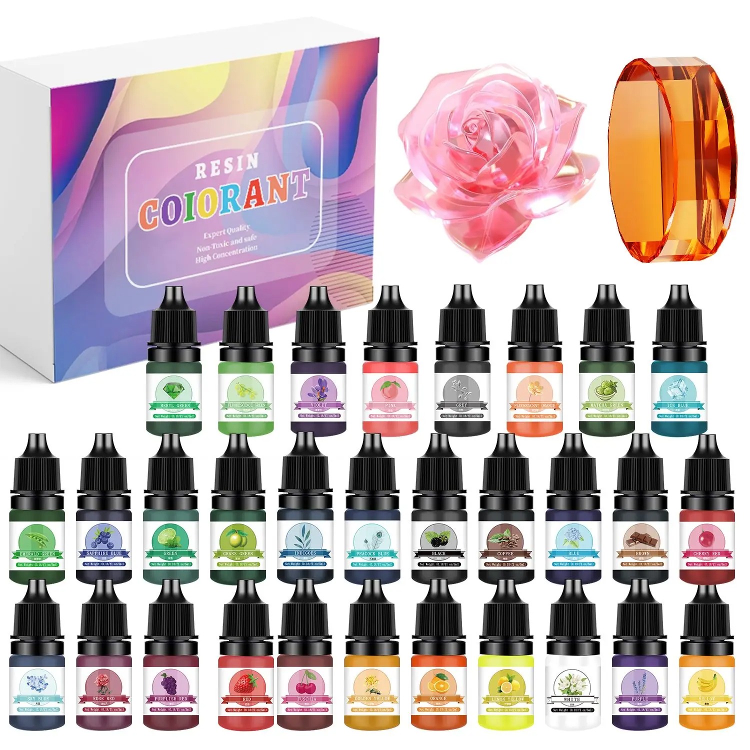 30 Kleuren 5 ml Epoxyhars Pigm - Jewelry Making Mold recensie en prijs