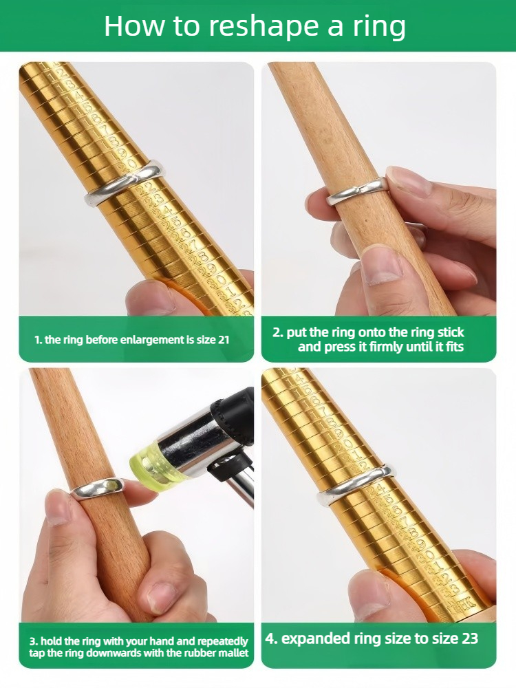 Houten ringmaatdoorn - gereeds - Jewelry Making Hammer recensie en prijs