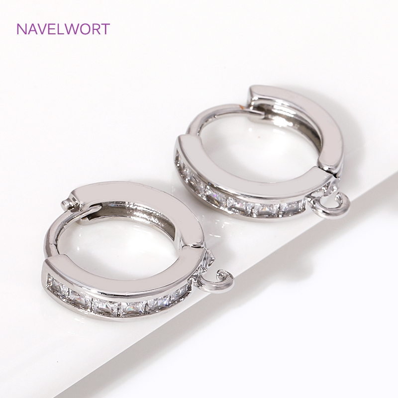 18K vergulde, met zirkonia ing - Jewelry Making Earring Supplies recensie en prijs
