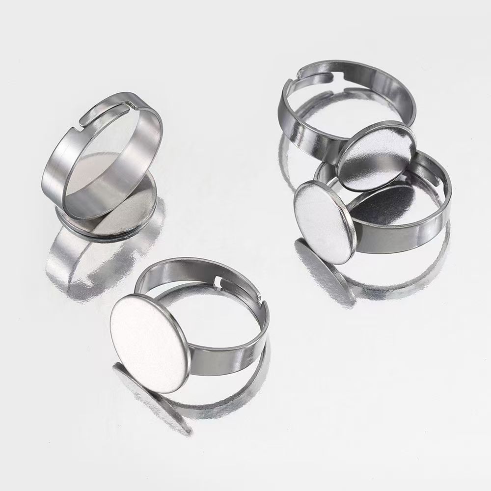 10 stuks roestvrijstalen ringe - Ring Blank Adjustable recensie en prijs