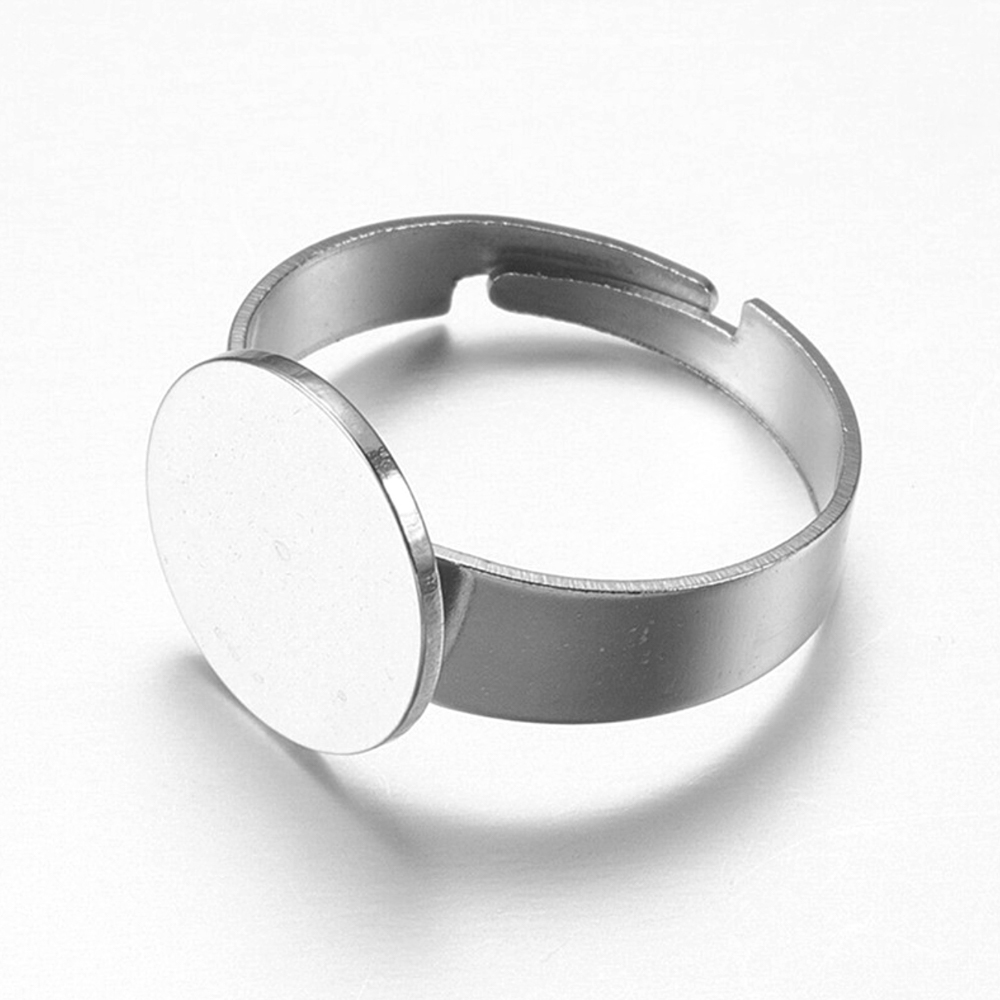 10 stuks roestvrijstalen ringe - Ring Blank Adjustable recensie en prijs
