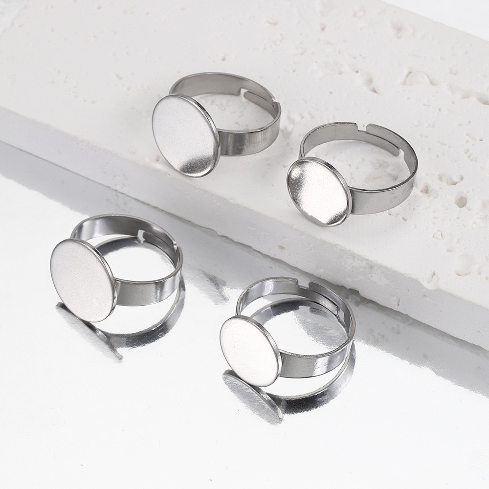 10 stuks roestvrijstalen ringe - Ring Blank Adjustable recensie en prijs