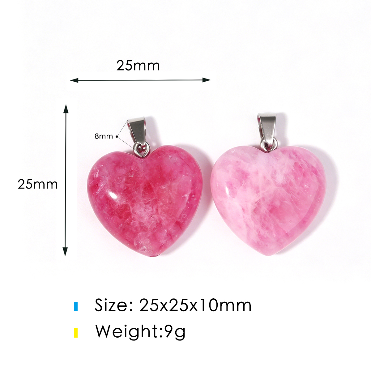 Willekeurige hartvormige stene - Jewelry Making Japan recensie en prijs