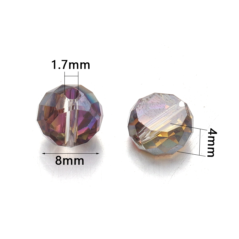 30 stks/partij 8mm Kleurrijke  - Crystal Bead Mix recensie en prijs