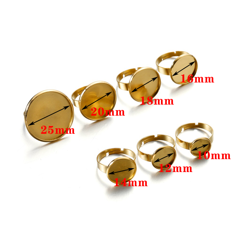 10 stuks roestvrij staal verst - Ring Blank Adjustable recensie en prijs